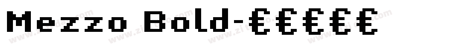 Mezzo Bold字体转换